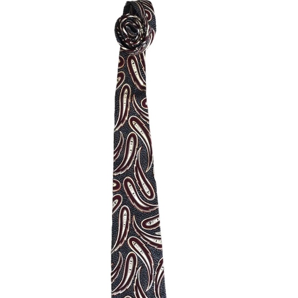 Robert Talbott Men Silk Paisley Neck Tie Brown/Gray/Black Design USA - Picture 1 of 4